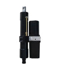 Heavy Duty Electro Hydraulic Linear Actuator With 200MM Stroke And 10000N Push Pull Force, black metal body, compact design.