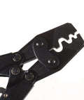 Close-up of Hella Reliable Ratchet Wire Stripper And Terminal Crimping Tool For Network Data Cables with crimp head details.
