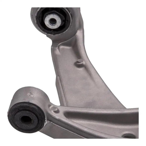 Close-up view of Cadillac CTS Front Lower Control Arm Ball Joint Assembly With Bushings Replacement Kit For 2008 To 2013 RWD Suspension A Arms Direct Fit OEM Grade Precision No Rattle After Install Factory Like Handling.