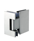 Premium Heavy Duty Glass Door Hinge With A Buttery Smooth Wide Swing And Totally Rust Proof Stainless Steel Build For Cabinets And Bathroom Fixtures That Really Holds Up And Stays Rock Solid Over Time, close-up view. 