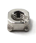 M8 Square Stitch Weld Nuts Bolted Up With Premium 304 Stainless Steel Hella Tough Anti Corrosion Rust Proof Fasteners That Handle Wet Weather Like A Champ Pack Of 30 - close-up of a single square nut.