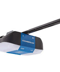Bulletproof Smart Garage Door Opener With Smooth Belt Drive Plus Reliable Battery Backup, mounted unit close-up.