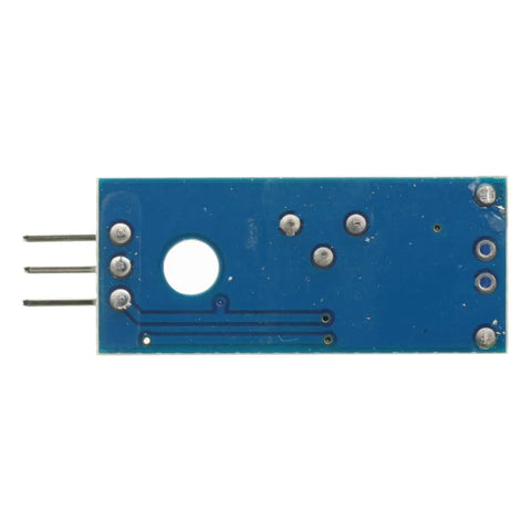 Motion Sensor Module And Vibration Sensor Pack For Arduino Projects 5 Pcs Vibration Switch Alarm Sensors With Digital Output For 3 3V To 5V Compact 3 2cm By 1 4cm PCB backside view