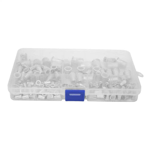 Heavy Duty Aluminum Rivet Nut Kit M3 Through M8 Threaded Inserts For Sheet Metal And Automotive Projects 150 Piece Fastener Set