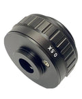 Super Handy Zero Point Five X Reduction C Mount Lens Adapter For Your Trinocular Stereo Microscope With Thirty Eight Millimeter Interface Fits All C Mount Industrial Cameras And Ccd Cmos Microscope Cameras. 0.5x black metal adapter