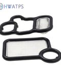 Honda Civic VTEC Solenoid Gasket Kit With Spool Valve Filter And O Rings Plug And Play Direct Fit shown with gasket and filter