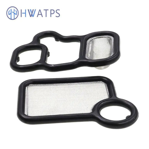Honda Civic VTEC Solenoid Gasket Kit With Spool Valve Filter And O Rings Plug And Play Direct Fit shown with gasket and filter