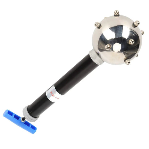 Top Grade Physics Lab Gear For Knockout Science Demonstrations Featuring Liquid Pressure Ball Rig with steel nozzles and aluminum housing.