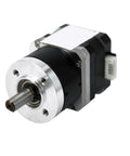 Rock Solid Nema17 Planetary Gearbox Reducer With Whisper Quiet Worm Drive Kicking Up Smooth Power For 42Mm Stepper Motors and 1.2A Torque Boost on Any DIY Rig, showcasing the compact design and keyway shaft.