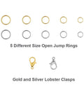 All In One Jewelry Making Kit With 1314 Open Jump Rings And 40 Lobster Clasps Pliers Tweezers Jump Ring Tool Opener