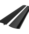 Stove Gap Cover 21 Inch Silicone Gap Filler For Between Stovetop And Counter Heat Resistant Oven Protector Anti Static Dust Proof Shield Easy Clean Matte Black 2 Pack