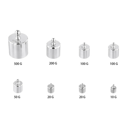 Pro Grade Chrome Calibration Weight Set 2000G Kit With 16 Pieces For Scales Including 10G 20G 50G 100G 200G 500G Weights