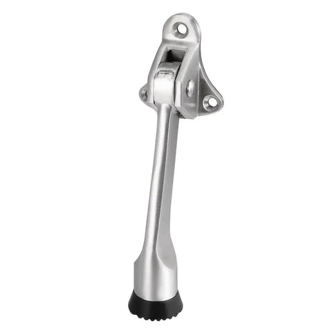 Sturdy 304 Stainless Steel Brushed Kickdown Door Stop Holder With Screws, Easy Install Door Buffer For Doors Gates Bathrooms And Bedrooms