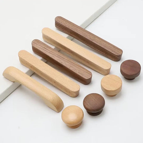 Kickin Style With These Super Snug Modern Walnut Drawer Pulls 10 Pack Real Deal Solid Wood Cabinet Grips Durable Unique Grain Kitchen Handles