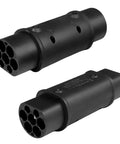 Heavy Duty EV Charger Adapter Type Two To GBT Connector For Chinese Electric Vehicles 32 Amp Single Phase 250 Volt IP54 close-up view