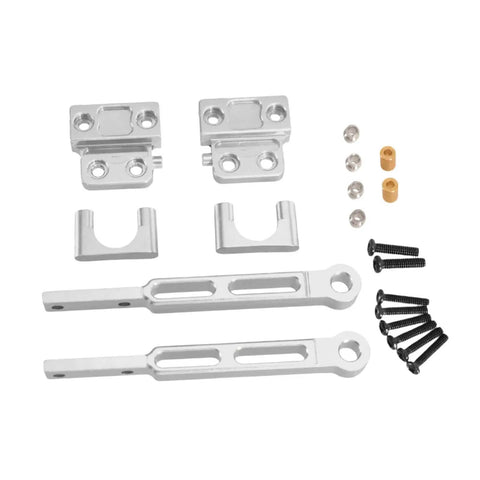 One Twelfth Scale RC Rear Axle Upgrade Kit With Aluminum Alloy Suspension Links And Sturdy Chassis Components For MN82 Pro And MN82 Silver, DIY Upgrade To Boost Stability And High Speed Handling parts layout