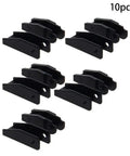 End Connector Joints For 7x7mm Drag Chain Cable Carrier, low profile black links, 10-pack, easy install, space-saving for robotics.