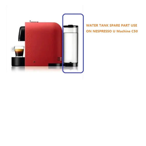 Water Tank Lid Replacement For Nespresso U Series C50 D50 Coffee Machine with leakproof reservoir and clear water window