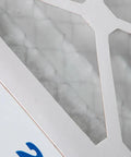 Close-up of Pleated MERV 13 Air Filter 24x24x2 3 Pack For Home HVAC Easy Install High Efficiency Furnace And AC Filter's pleated surface