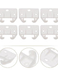 12 Pack Plastic Drawer Slides For Furniture Replacement Rails Easy Install With No Tools Needed Durable Plastic Guides