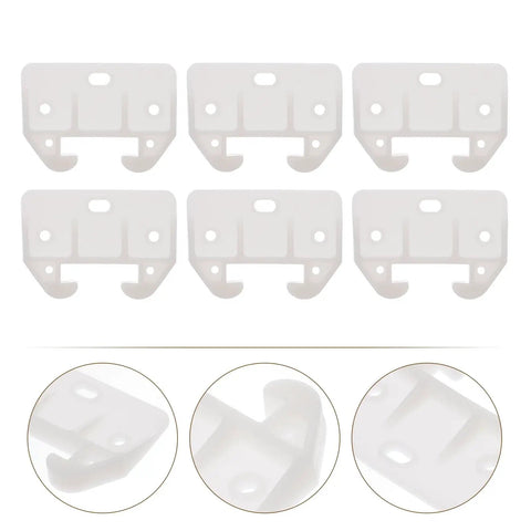 12 Pack Plastic Drawer Slides For Furniture Replacement Rails Easy Install With No Tools Needed Durable Plastic Guides