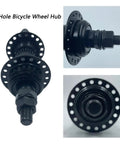 36 Hole Front And Rear Disc Brake Wheel Hub Kit For Mountain Bikes 6 Bolt Disc Through Shaft Compatible Durable Alloy