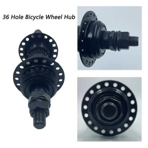 36 Hole Front And Rear Disc Brake Wheel Hub Kit For Mountain Bikes 6 Bolt Disc Through Shaft Compatible Durable Alloy