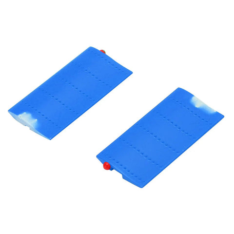 Blue 206 Helicopter Side Wing Set high strength lightweight panels kit for RC heli plug and play protective upgrade