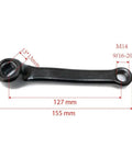 127mm Pedal Arm Crank For Indoor Cycling Replacement Left Or Right Round Pedal Hole With 13x13mm Square Mount Nine Sixteenths By Twenty Thread Stationary Bike Trainer Part Heavy Iron Construction Durable Pedal Arm