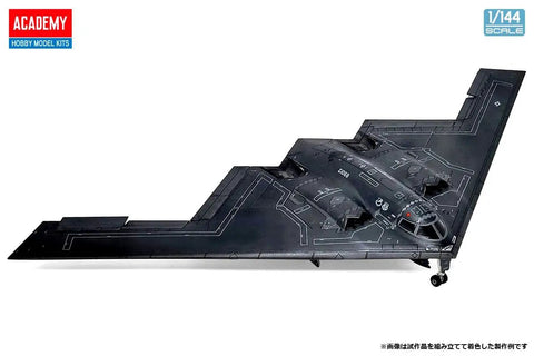 US Air Force B 2A Stealth Bomber Model Kit 1 144 Scale Multicolor Markings Plastic Aircraft Build Kit in profile view
