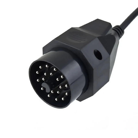 20 Pin To 16 Pin OBD2 Adapter For BMW Diagnostic Tools shown up close, highlighting the 20-pin connector port.