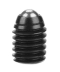 Close-up of M6 Carbon Steel Ball Plunger Pin from 10 Piece Carbon Steel Ball Plunger Set With M6 Hex Socket Spring Plunger Pins.