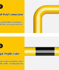 Full Weld Steel Driveway Guard design features, highlighting stable base and high-profile color for visibility.