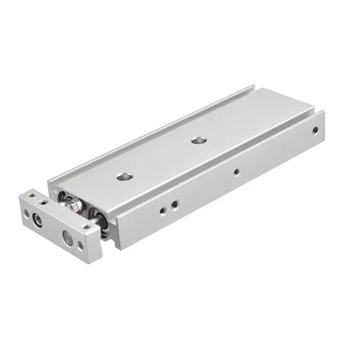 CXSM 15-100 Dual Rod Air Cylinder, 15mm Bore X 100mm Stroke, Guided Pneumatic Actuator With Magnet, Double Acting Slide Bearing, M5x0.8 Port, Heavy-Duty Industrial Automation Replacement For Precise Linear Motion, aluminum body