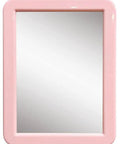 Pink Magnetic Locker Mirror 5 By 7 Inches Real Glass With Strong Magnetic Backing Perfect For School Lockers Dorm Rooms Classrooms Bathrooms Offices Workshops Gyms And Craft Desks