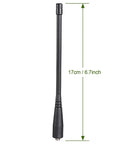 Dual Band Ham Radio Antenna 136-174MHz and 400-470MHz Omni Directional 3 dBi Gain SMA Female, 17cm size