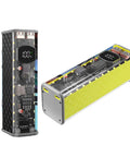 Effortless No Sweat Solderless DIY Power Bank Enclosure Holds Eight 18650 Batteries In Transparent ABS Case Featuring Killer 45 Watt Fast Charging.