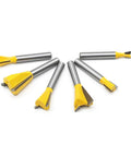 Image of Six Size Dovetail Router Bit Set With 1/4 Inch Shank For Cabinets And Drawers, Tungsten Carbide Blades And Durable Alloy Steel Body