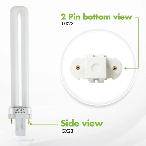 Pack Of 4 13W GX23 CFL Light Bulbs With 2 Pin Plug In Base 3500K Neutral White U Shaped Tubes Energy Efficient Replacement Bulbs