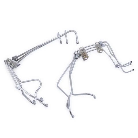 Heavy Duty Fuel Injector Lines Kit Fits Cummins 5.9L 6BT 12V Diesel Engine With Rotary Pump Oe Numbers 3960783 And 3960784 Plus 908149 And 908150 For Perfect Flow And Easy Swap Job, alloy steel fuel lines
