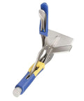 10 Inch Locking Pliers Sheet Metal Clamp Heavy Duty Welding Tool with Adjustable Pressure Screw, Rubber Handle, High Carbon Steel
