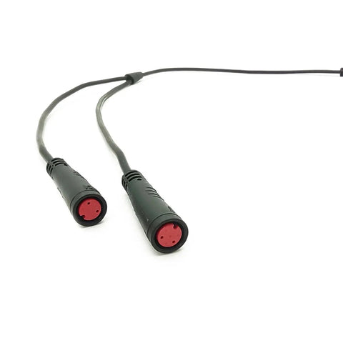 Pro Grade 2Pin 1T2 Brake Cable For E Bike And Scooter Brake Signal Sensor Wire 44Cm Waterproof Extension Y Splitter Universal E Bike Brake Adapter Cable Durable Copper Core Build