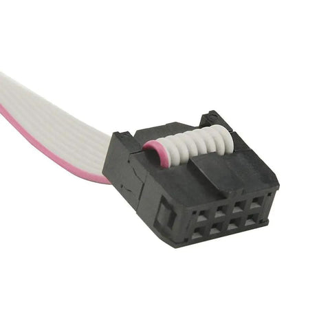 Close-up of cable from SOP8 To DIP8 Test Clip Kit For BIOS Chips, featuring connector and ribbon for IC programming.