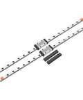Beefy 350mm Linear Rail Kit with 2 MGN9H Carriage Blocks and 2 Mini MGN12 Guides for DIY 3D Printers and CNC Machines Bearing Steel Rails Silver Finish