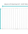 Essential Stairway and Walkway Baby Gate for Stairs and Doorways, Hardware Mounted, 30 Inch Tall, Fits Openings From 24.5 to 40.25 Inches