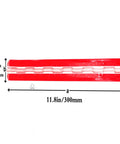 Acryl-Hinge 300mm transparent plastic piano hinge with self-adhesive backing for DIY boxes and displays
