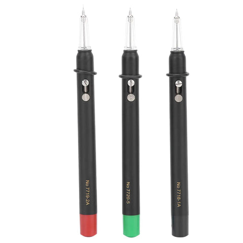 Auto Lubrication Pen For Watches With Stable Base, 3 black pens with colored bases, watch repair kit for movement maintenance