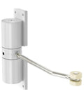 Automatic Door Closer With Zinc Alloy Spring Hinge, Adjustable Closing Force For Doors Up To 30kg, wall mounted view