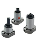 Three CNC Ball Screw Nut for Linear Motion Systems Pro Grade Anti Backlash Single Ball Design, 22mm and 24mm Options shown