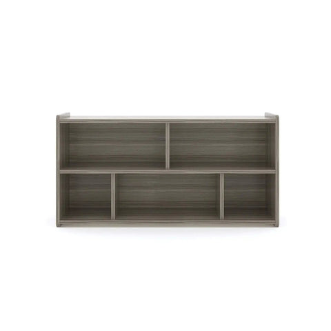 Hella Spacious 5 Compartment Toddler Storage Cubby Shelf, Built Different Wood Book And Toy Organizer Game Changer For Kids Playroom, Nursery, Daycare, And Classroom Shelving Unit